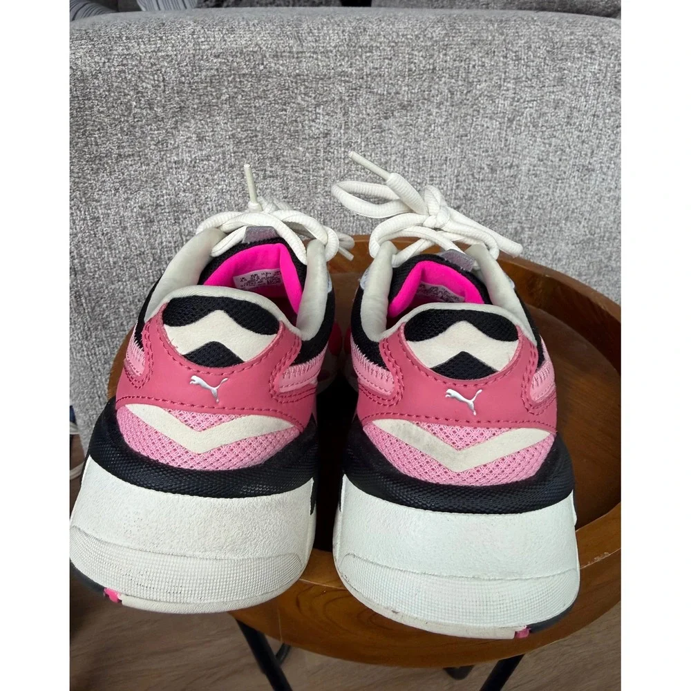 Puma RS-X Reinvent Pink White Black Athletic Sneakers 373797-06 Womens 7